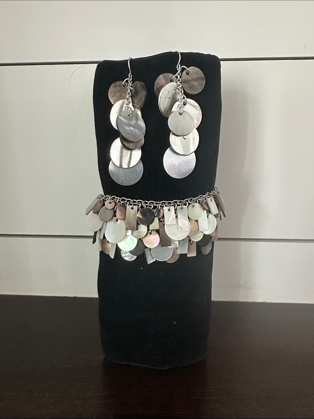 Shell Bracelet and Earring Set